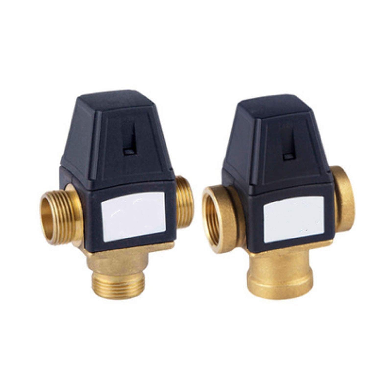 Cartuchos para Grifo Calentador de Agua Accesorios de baño de válvula termostática de Mezcla Interna y Externa Rosca latón termostato Valvula Termostatica (Color : DN25 Male Thread)