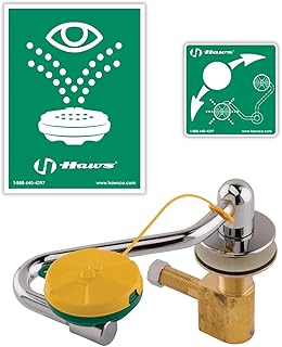 Haws Single Action Swing-Away Eye/Face Wash - Mounted On R/L Side Of Sink