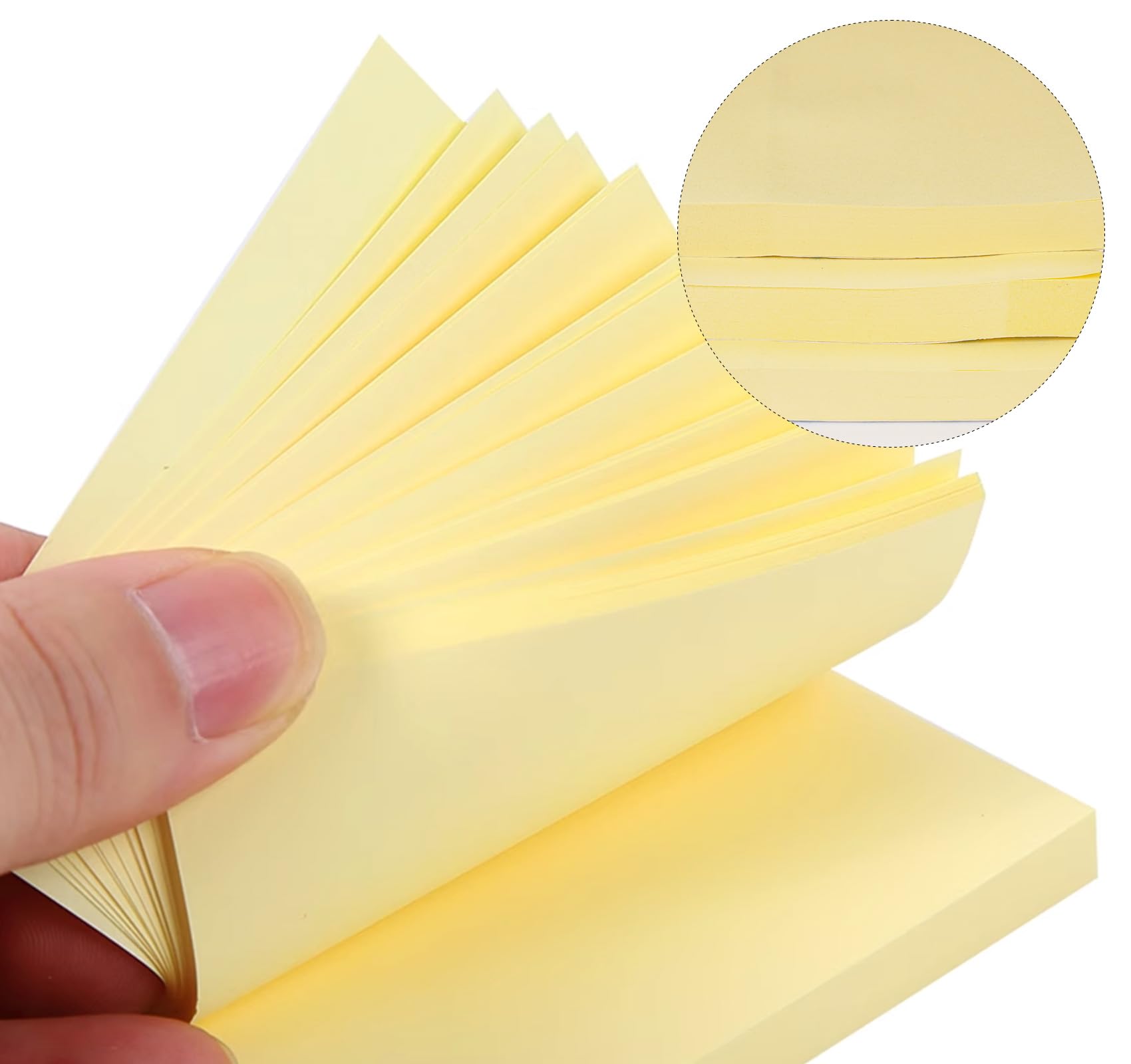 Agoer 1200pcs Haftnotizen Gelb - 76x127mm Klebezettel Groß Selbstklebende Notizzettel Sticky Notes zum Beschriften, Wiederaufklebbar Haftnotiz für Schule Zuhause, Büro - Back To School