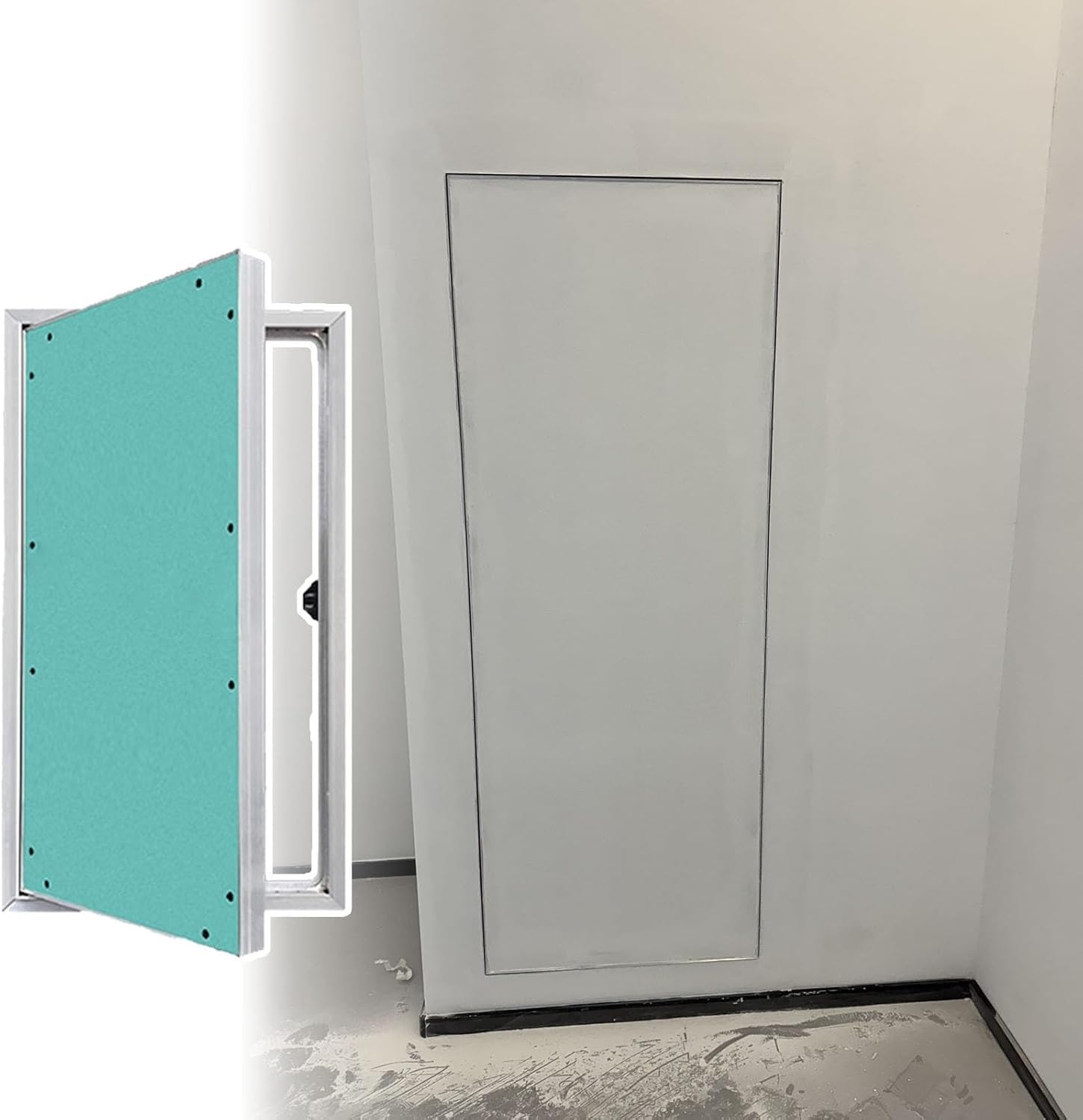 Escotilla de inspección grande para loft con puerta de acceso y cubierta de panel para pared