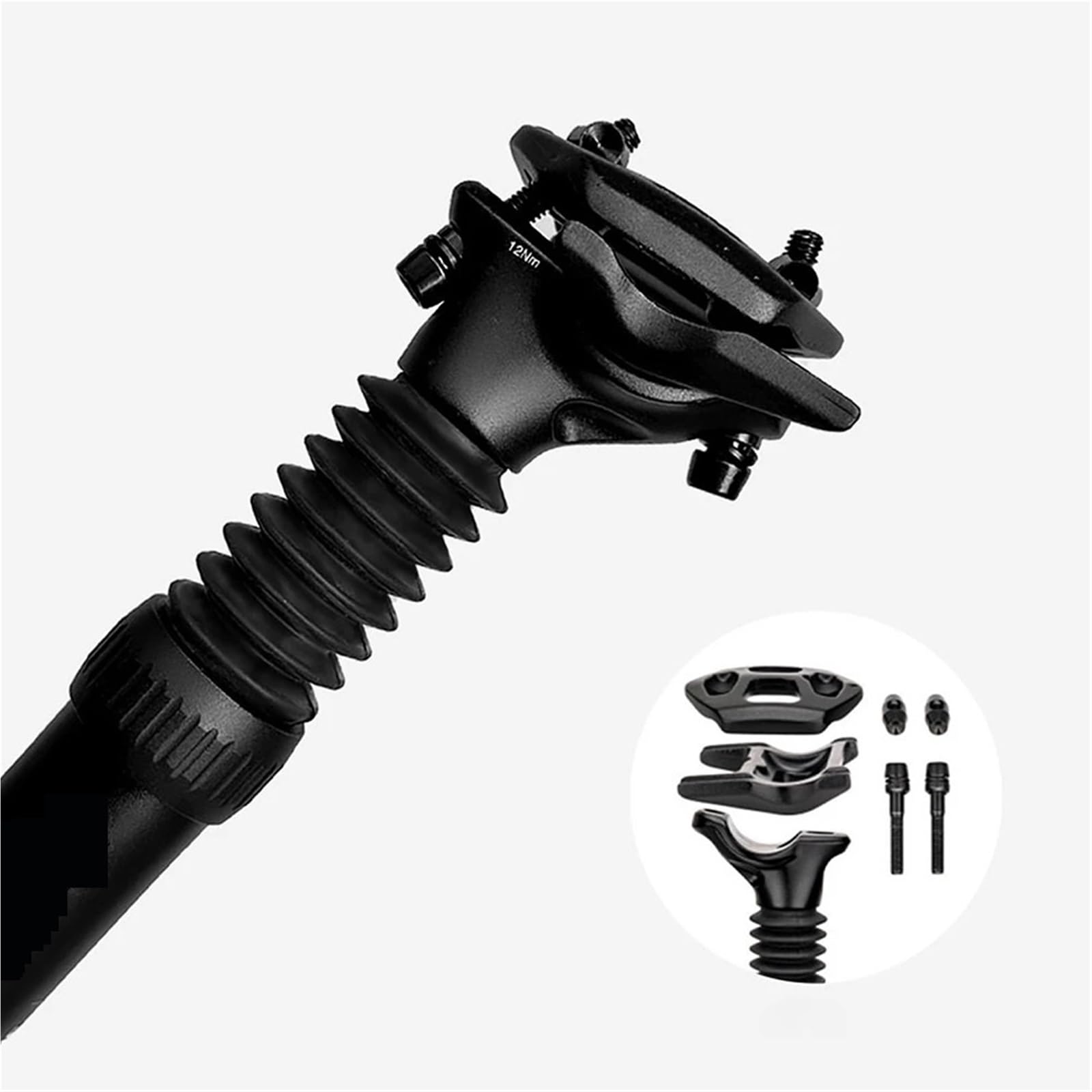 Tija Telescopica MTB Tija De Sillín De Aleación De Aluminio, Tija De Sillín For Bicicleta, Fuerza De Rebote Ajustable, Ajustes Personalizables, Tija De Sillín Ajustable(30.4mm)