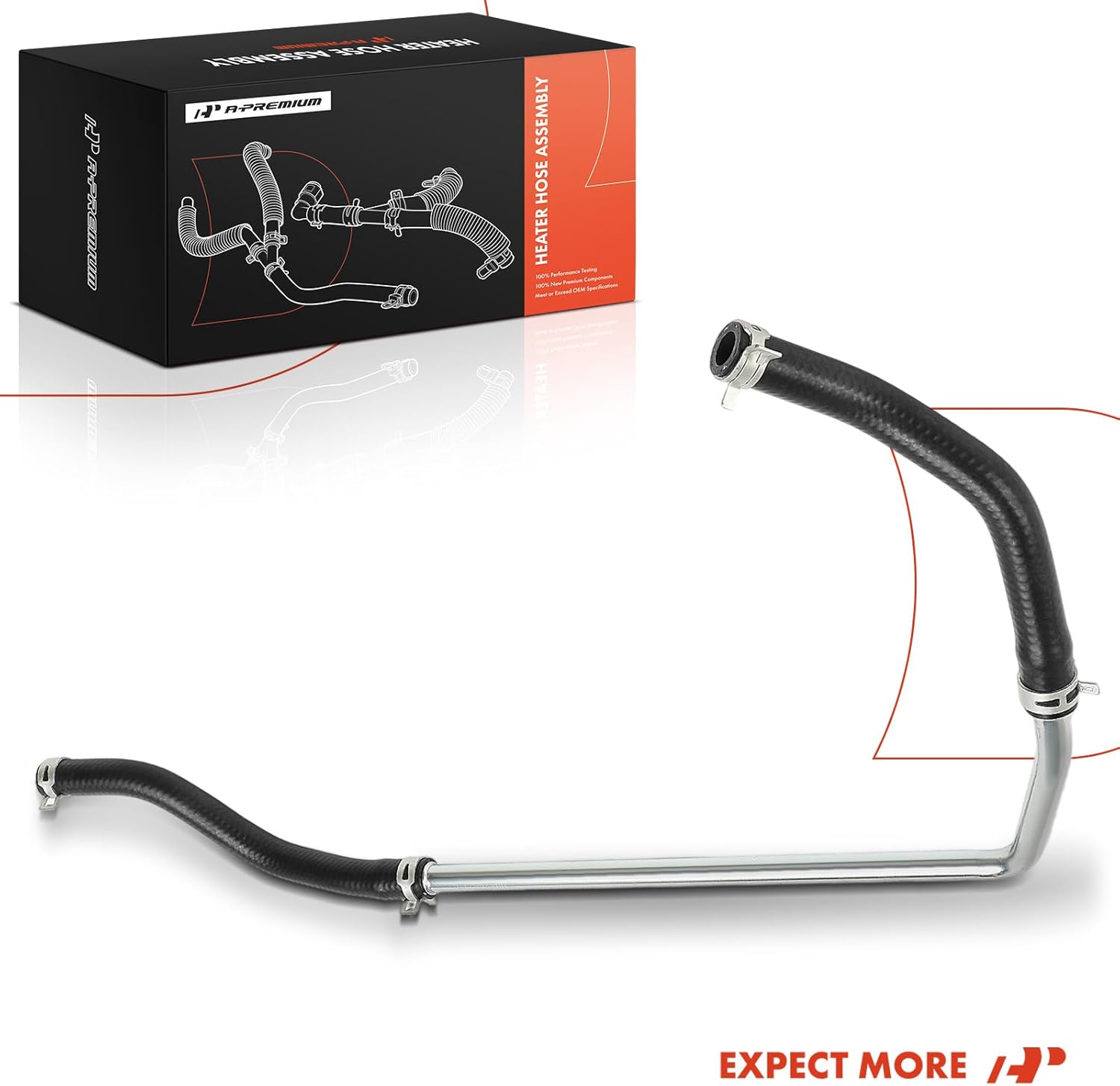 A-Premium Outlet HVAC Heater Hose Pipe Line Assembly Compatible with Jeep WJ Series Grand Cherokee 1999 2000 2001 2002 2003, 4.7L