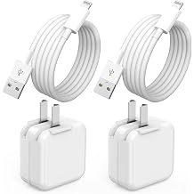 2Pack iPad Charger, Fast Charging 12W USB Wall Charger Block Apple Adapter