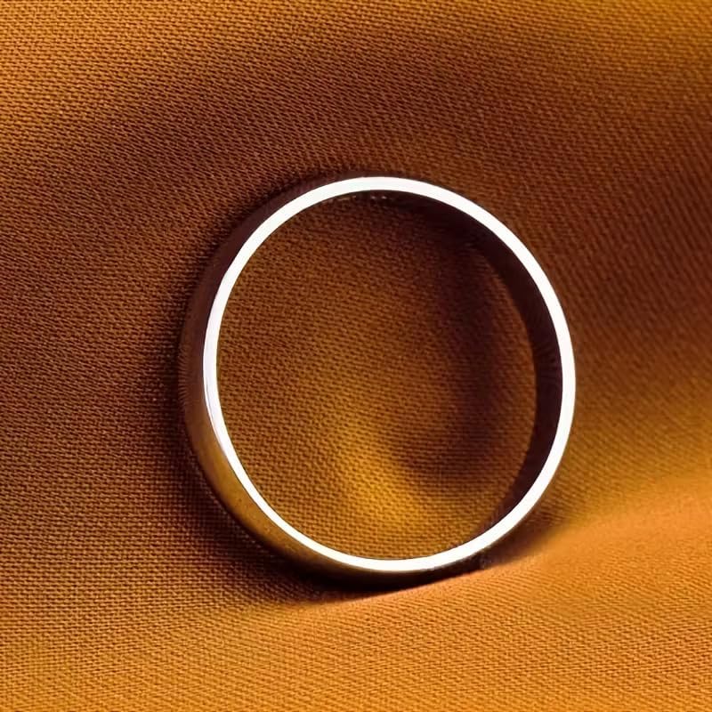 BEL'ARGENT 925 Sterling Silver Band Ring for Women & Men - Plain Dome Wedding Band, High Polish Comfort Fit Stackable Ring, Minimalist Everyday Jewelry Gift