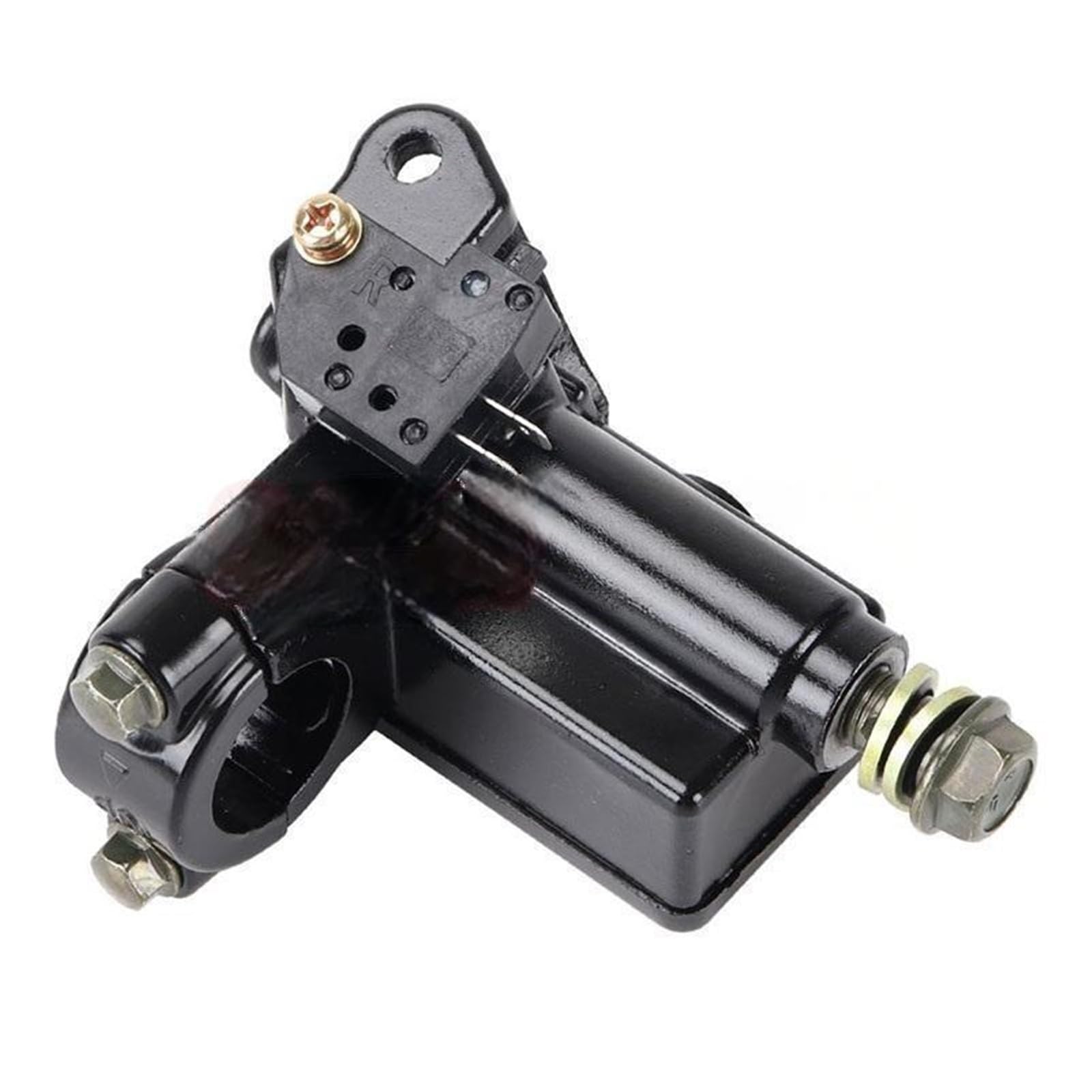 Pompa idraulica universale per cilindro principale freno anteriore frizione per moto da 16 mm, nera, 7/8" e 22 freno breve leva frizione