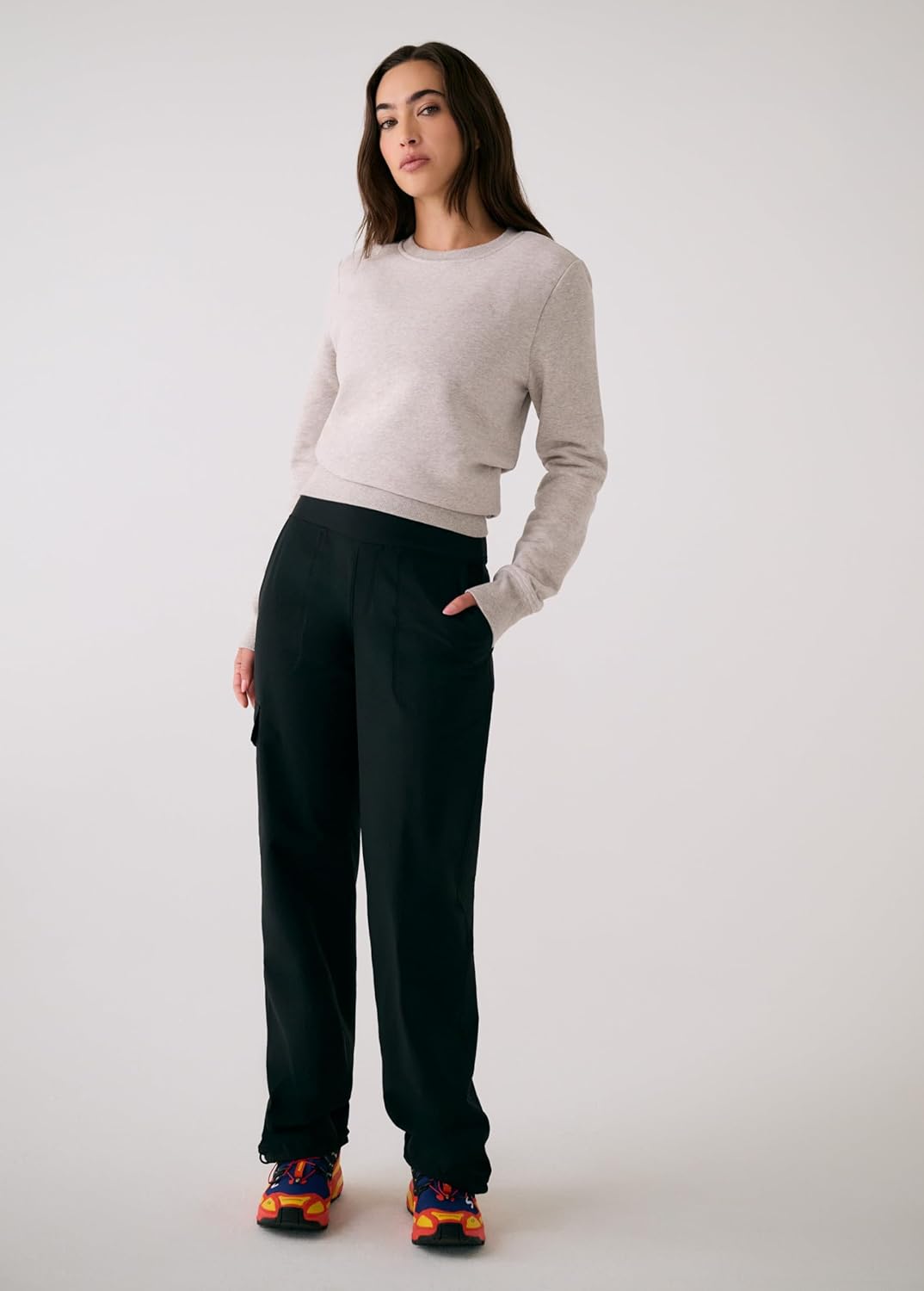 LOLË Womens Olivie Tech Trousers | Lightweight & Quick Drying | Water Repellant Pants for Women | Classic Fit - Image 6