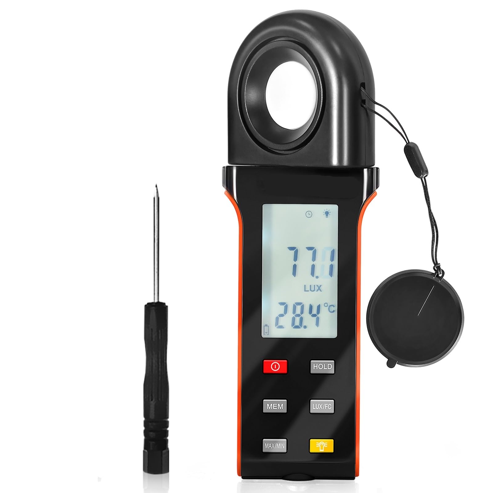 Spectrometer Light Meter for Plants Photograph-Par for LED Grow Lights,Lux 0.1 to 400,000 Lux(0. to 40, FC),with Data Logging
