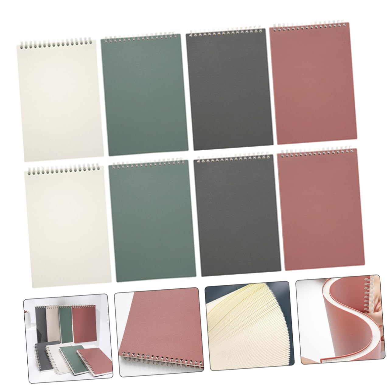 10pezzi Quaderni Con Copertina Apribile e Pagine Righe Semplici e Portatili Per e Scuola Adatti e Riunioni Lavoro