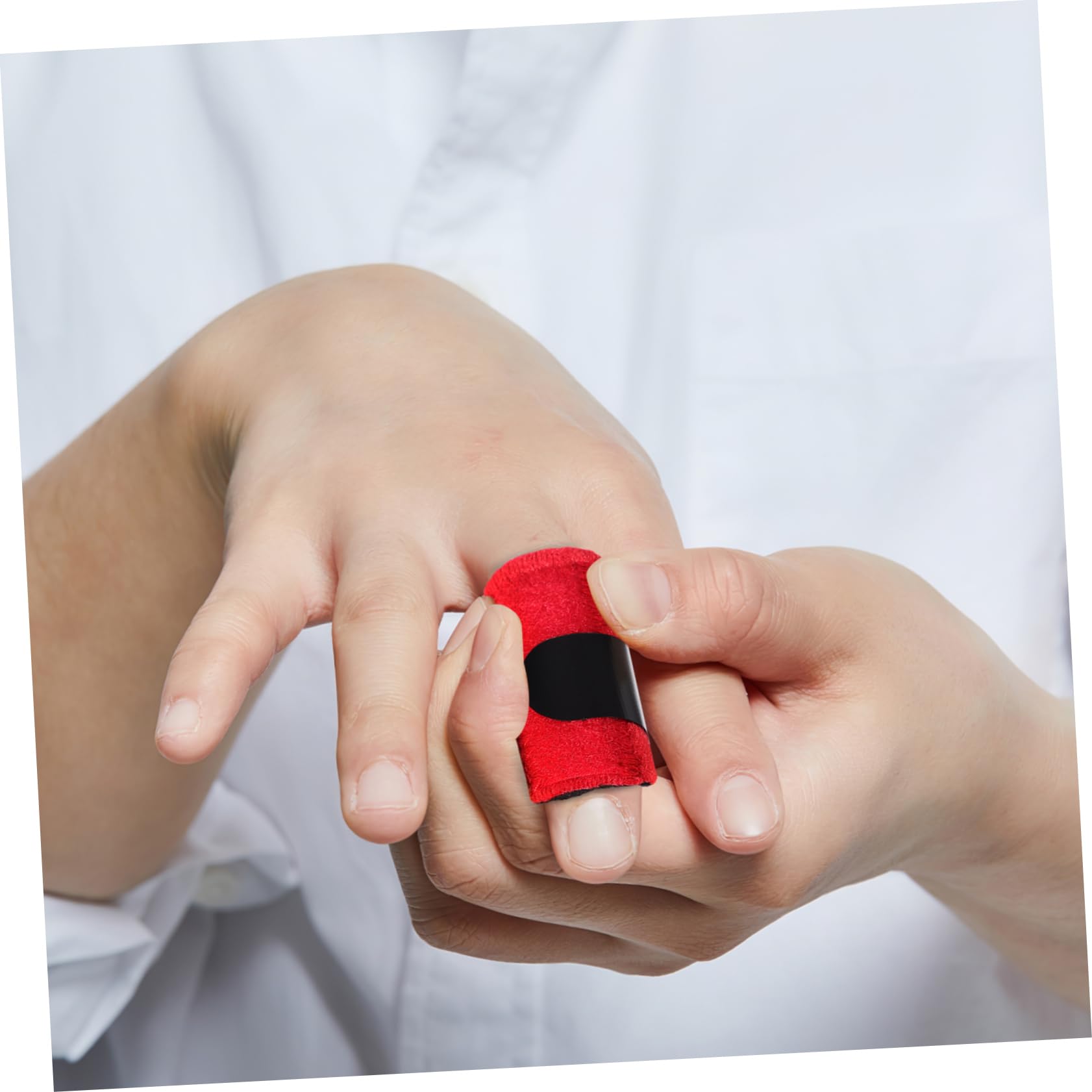 Happyyami 10Pcs Finger Splints for Injured Fingers Finger Braces with Hook and Loop Fasteners Strong Support for Various Compact Design for Easy Storage