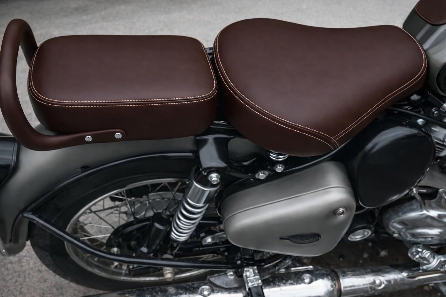 Pure Leather Classic Bullet seat Cover for Both 350 and 500 (Brown) | for Models Before Year 2021 |-image-49