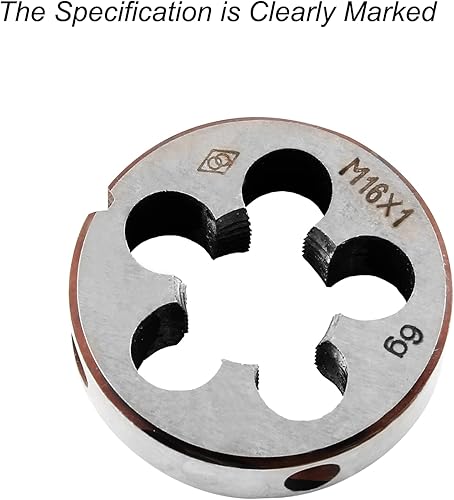 Miniatura 45 de M20 x 1,5 rosca métrica derecha muere para roscado, rosca de 0.787 in y paso de 0.059 in, acero de aleación