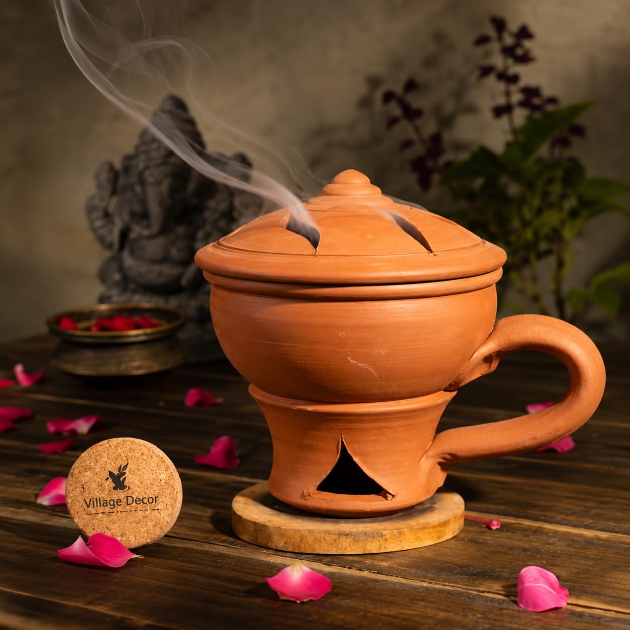 Amazon.com: Village Decor Ceramic Incense Holders (Brown (Big