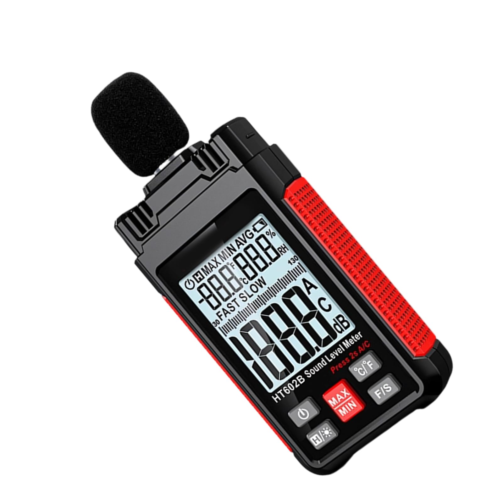 Fromceo Ht602b Professional Sound Measurement Tool For Accurate Noise Analysis With Lcd Panel And Handheld Design Handheld Decibel Meter