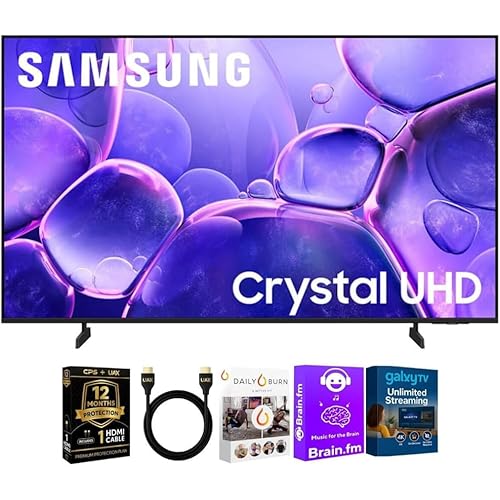 Samsung UN43U800KIT1 43 inch Class U8000F Series Crystal 4K UHD Smart TV 2025 HDR Tizen OS with HDMI Cable Streaming B