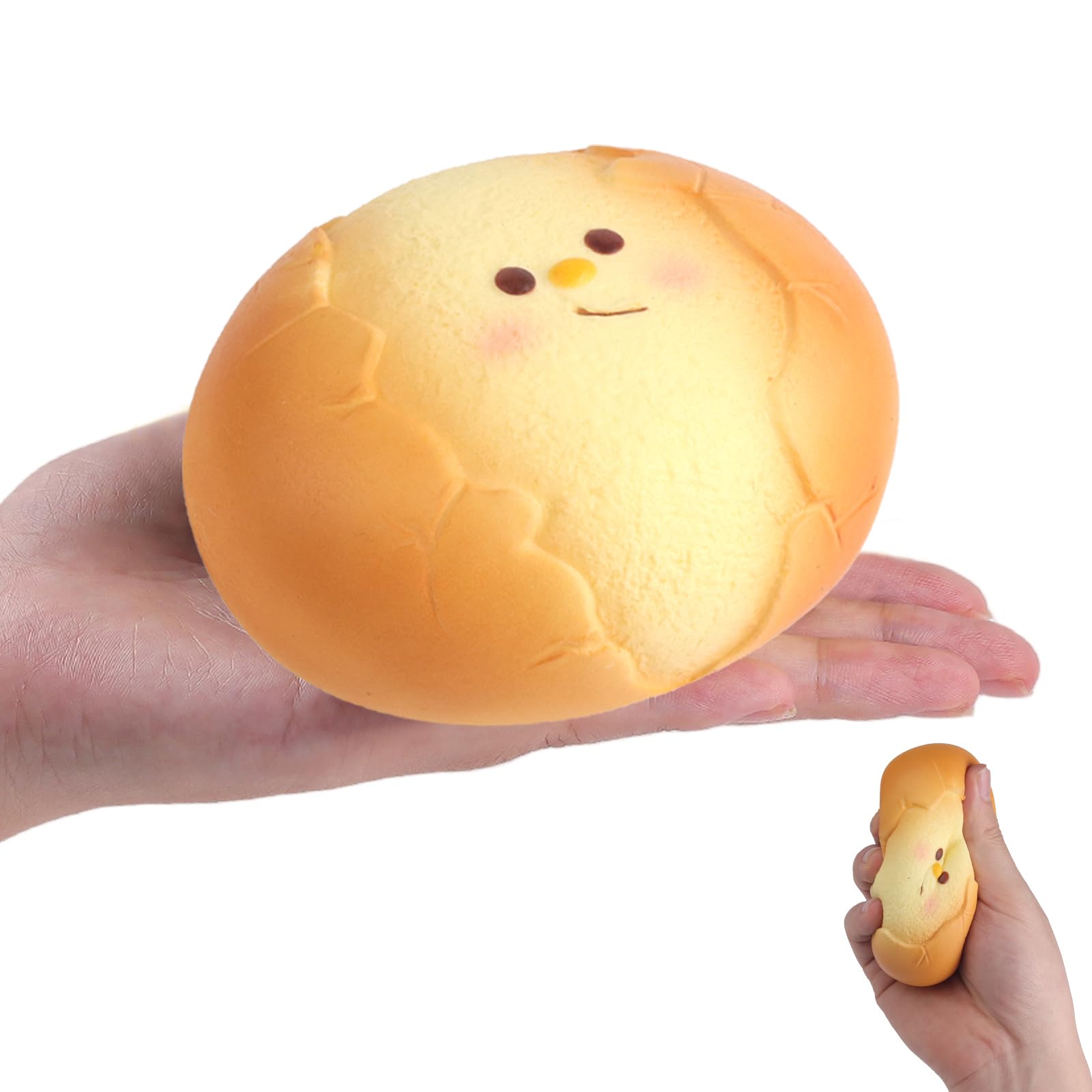 Anboor Jumbo Butter Bread Squishies Slow Rising Squishies Toy Egg Bread, Cute Food Foam Animal for Kids â image 1
