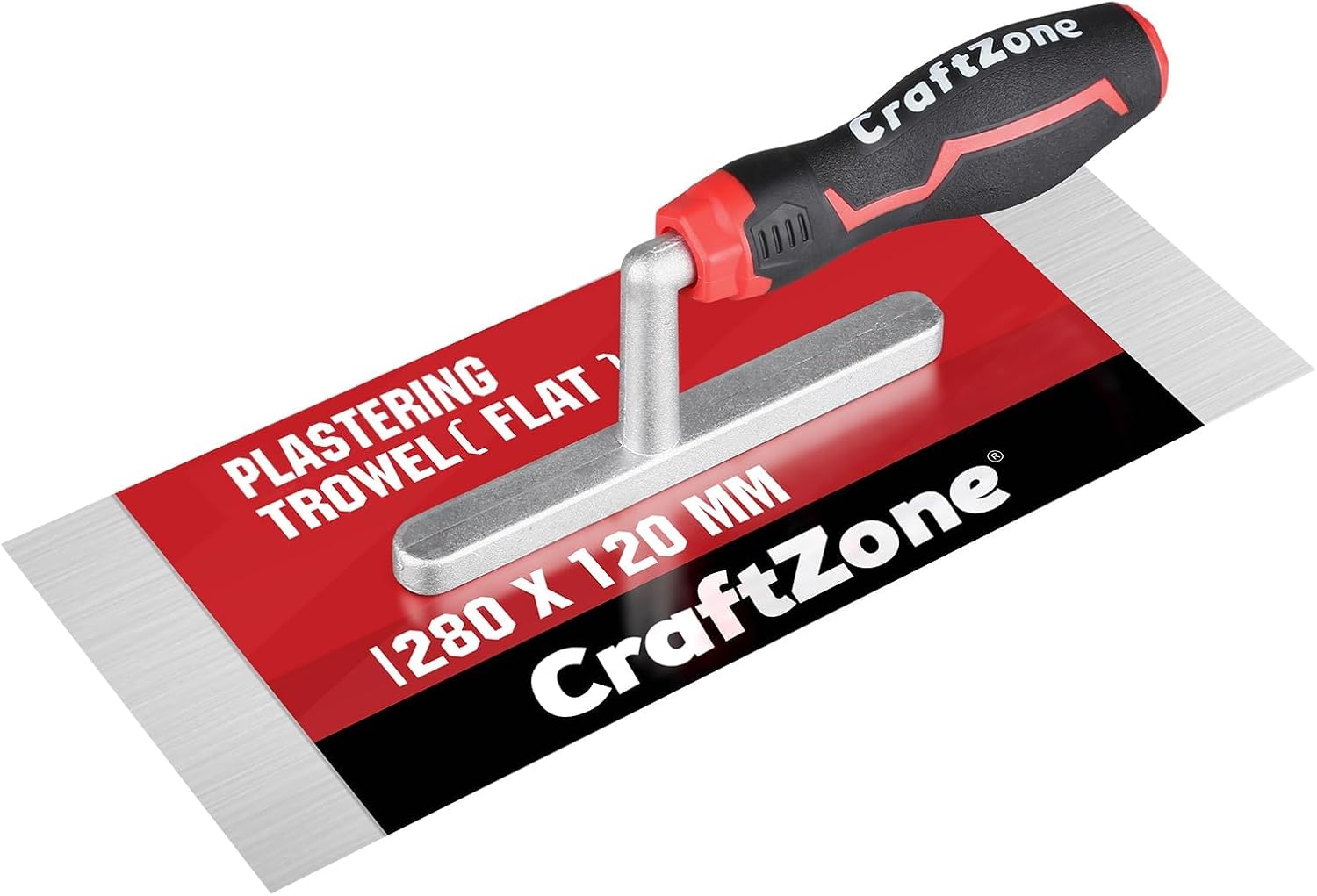 Concrete Trowel, 11" x 5" Flat Finishing Trowel, High Carbon Steel Blade with Soft Grip Handle, Concrete Cement Plaster Drywall Masonry Tile Construction Hand Tools