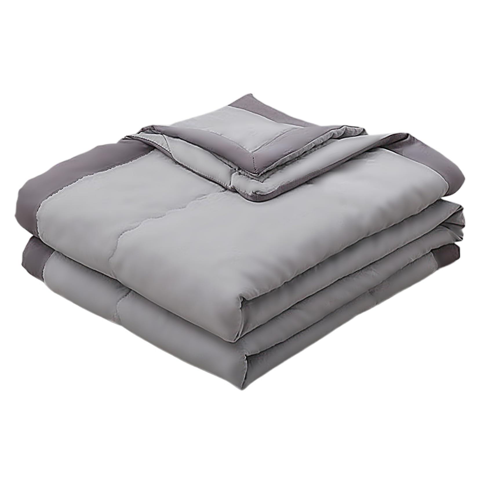 Bemonew Cooling Comforter Summer 55x79in Single Quilt Grey Refreshing and Breathable Cooling Blanket Lightweight Double Sided Cold Effect Summer Quilt for Hot Sleepers and Night Sweats