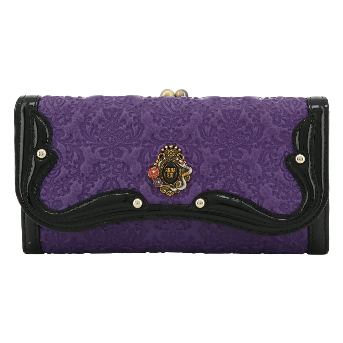 Amazon | [ANNA SUI] [アナスイ] 長財布 がま口 本革 レディース 