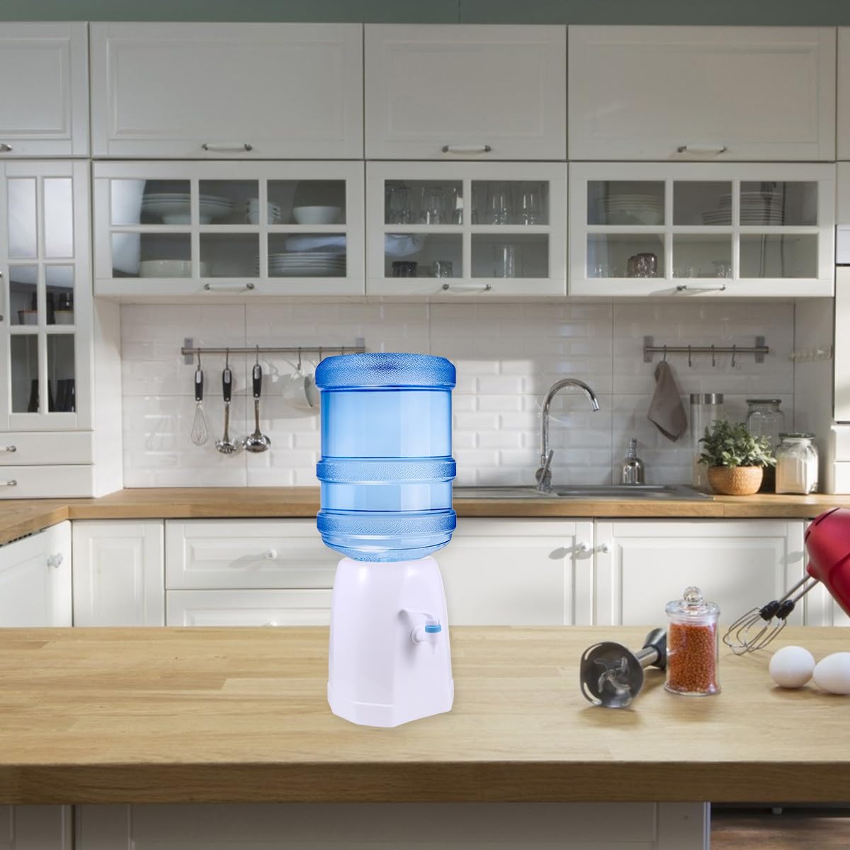Fuente de Agua Potable de Plástico para Garrafón, Caballete Compacto para Dispensador de Agua de Escritorio, Soporte Invertido para Cubo de 1 Pieza, Uso Portátil para Oficina