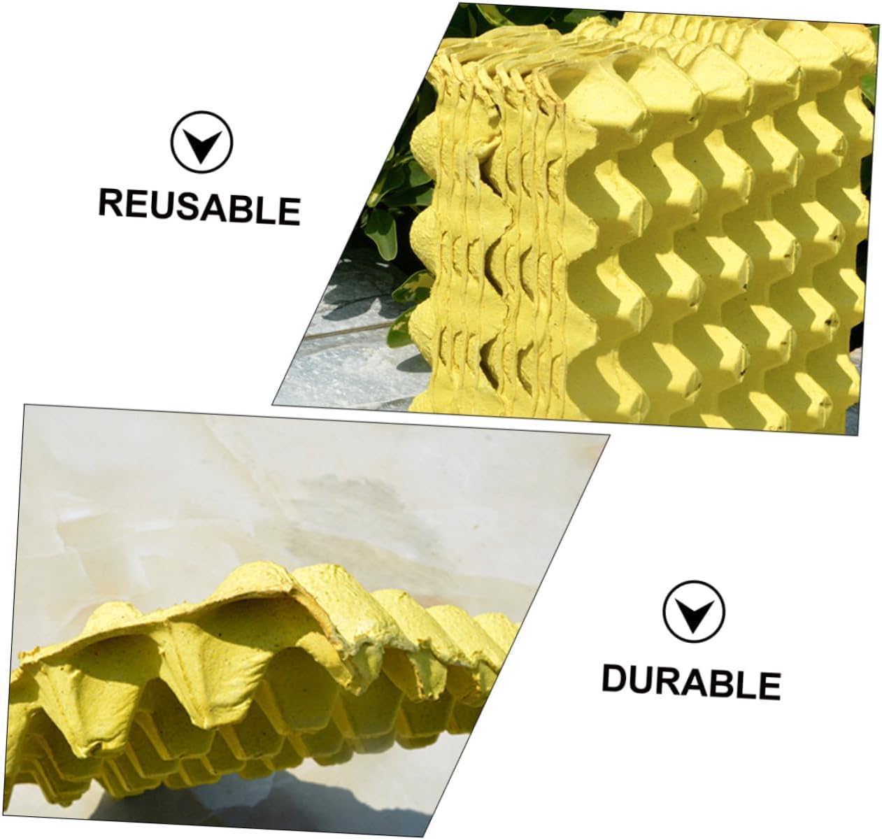 Uonlytech 10pcs Egg Trays Diy Egg Holders Storage Box Household Containers Style