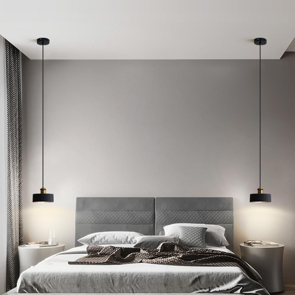 Modern Light Kitchen Light Fixtures Ceiling Mini Lights Iron Art Lighting Height Adjustable Hanging Light Fixture for Kitchen Island Bedroom Dining Room Hallway