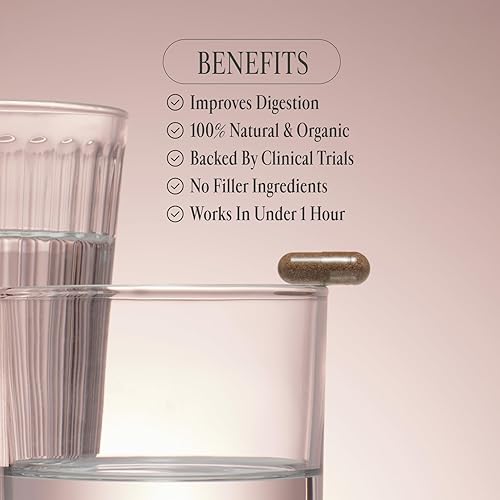Miniatura 3 de Arrae Enzimas digestivas para aliviar la hinchazón de acción rápida, cápsulas naturales para aliviar la hinchazón, gases y la indigestión (30