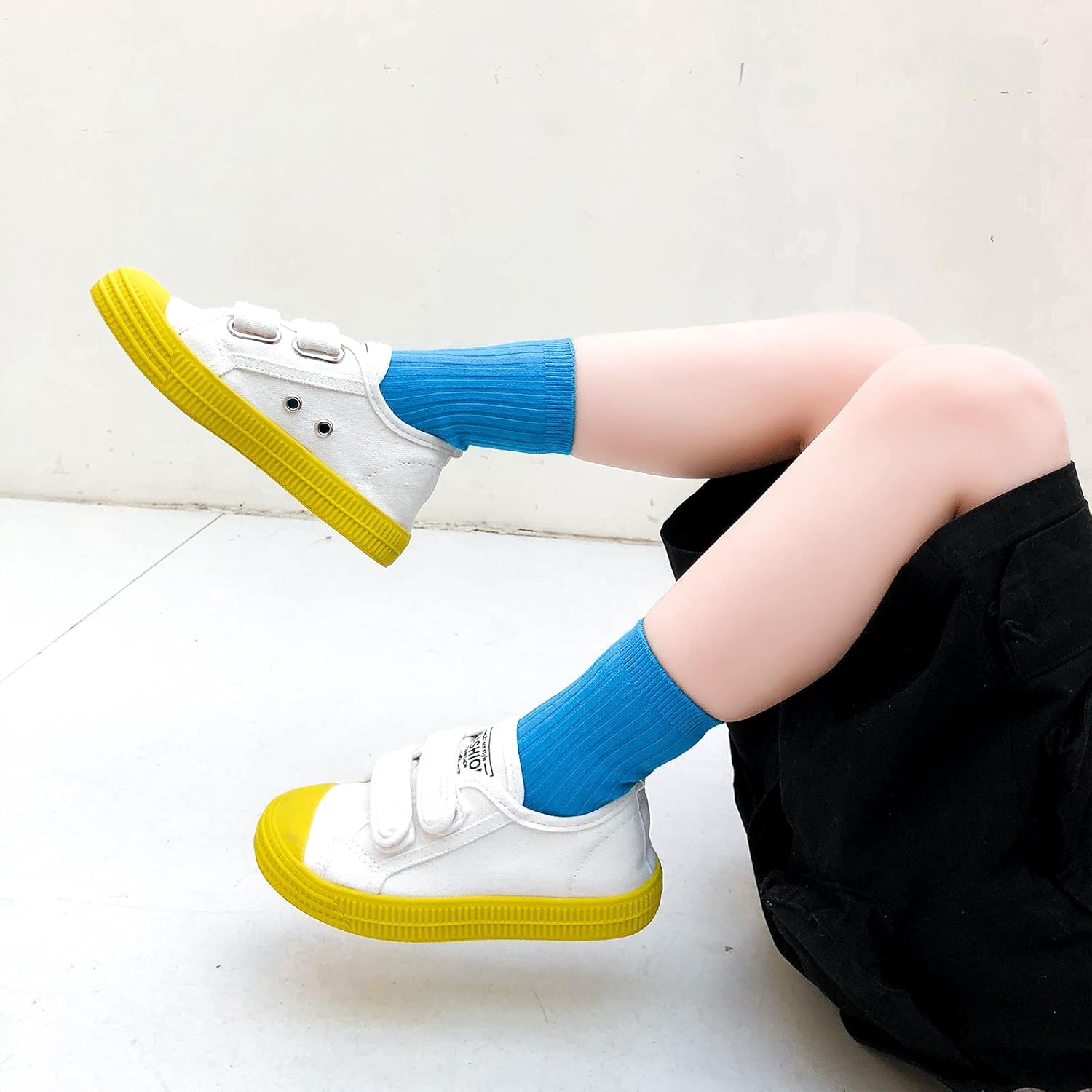 MINI PANDA Little Girl's Socks, Girls Socks Cute,girls Crew Socks 9 Pairs Pack - Image 7