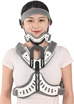 SFKLYU Head Neck Chest Back Support Orthosis Adjustable Cervical Thoracic Brace, Thoracic Back Posture Corrector for Post Trauma, Surgery Fractures