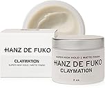 Hanz de Fuko Claymation – Premium Men’s Hair Styling Clay for a Super High Hold, Matte Finish – Clay & Wax Hybrid, Ideal Texture Product for Straight, Wavy and Thick Hair Types – 2 oz, Travel Size