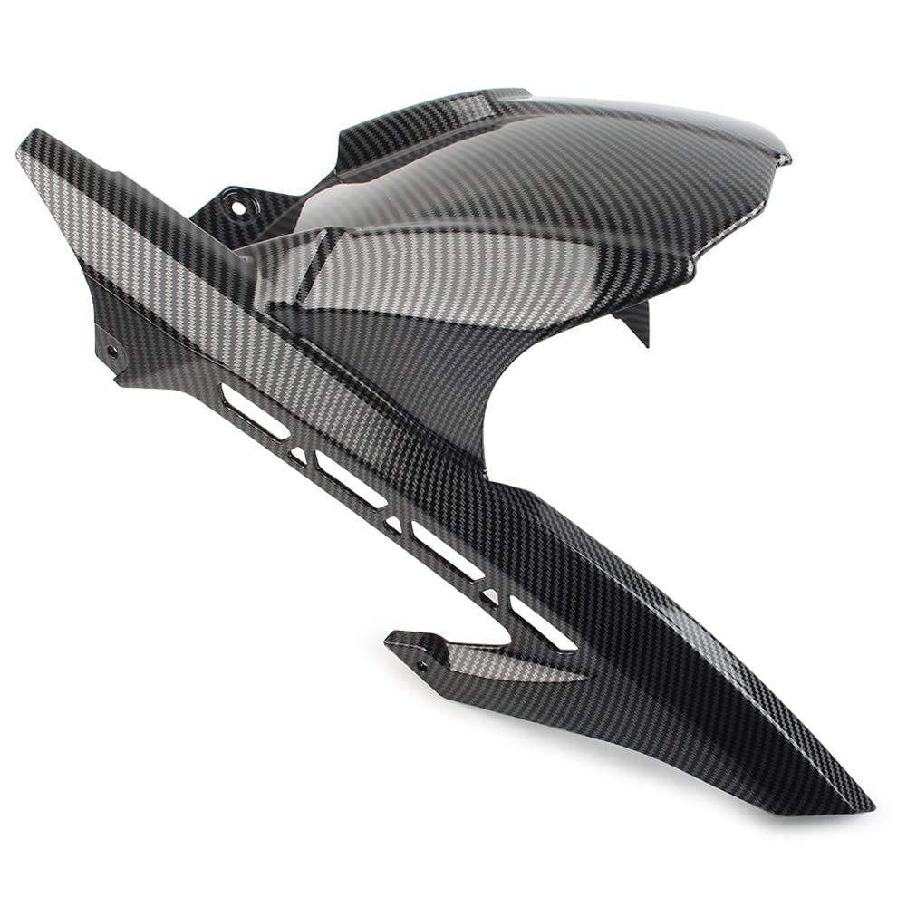 Amazon.com: FSFY 1 pcs Carbon Fiber Pattern Rear Hugger Fender