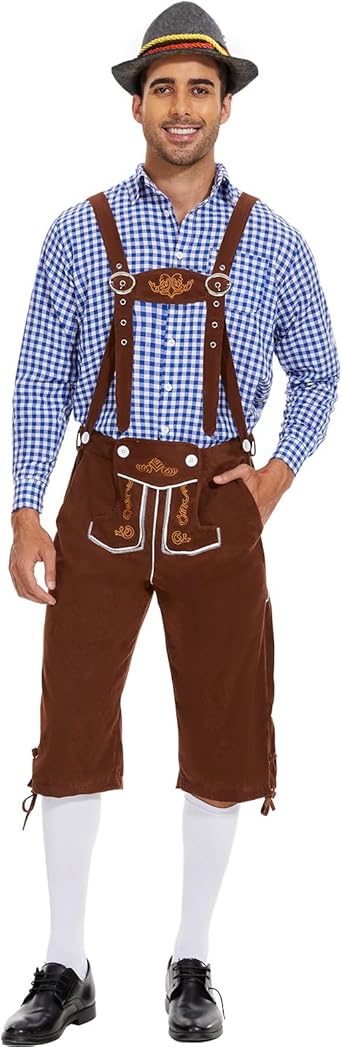 IEEILULU Déguisement Oktoberfest Homme, Costume Allemand