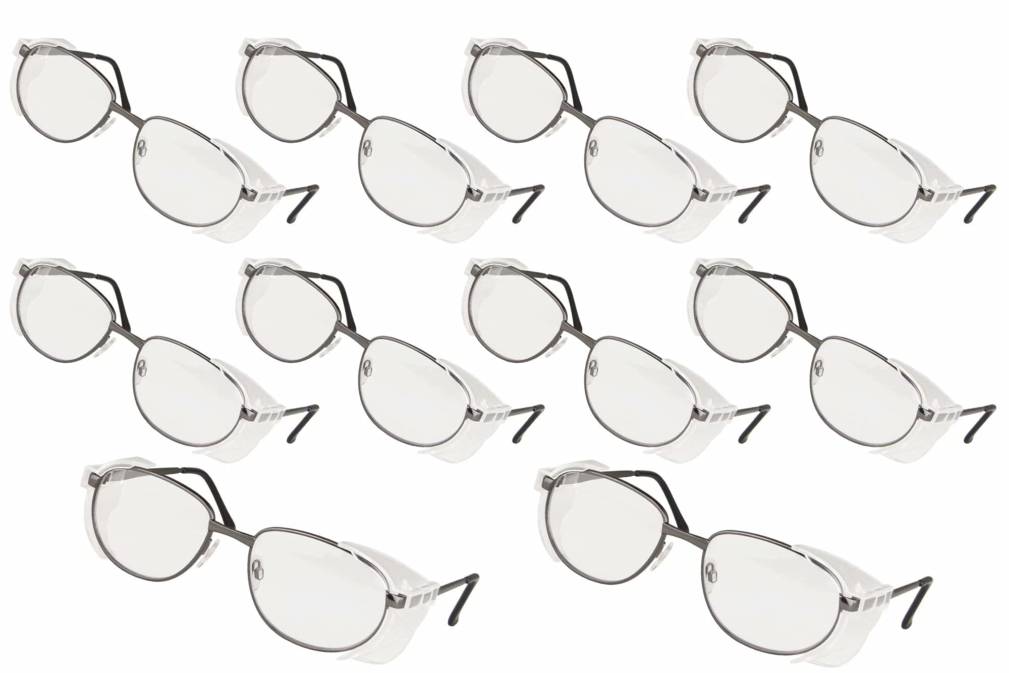 SHINU Paquete de 10 gafas de seguridad y gafas de protección anti niebla gafas de protección para los ojos gafas de protección para bricolaje, química, laboratorio, soldadura-SF003