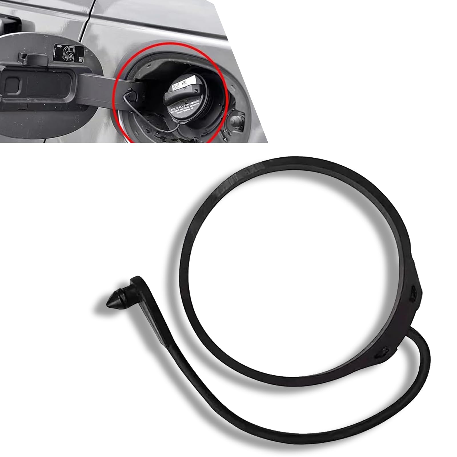 Fuel Tanks Strap Fuel Cap Tether Cord For BMW, Mini, Range Rover -  Anti-Lost Strap, Black Rubber Auxiliary Fuel Tank Cap