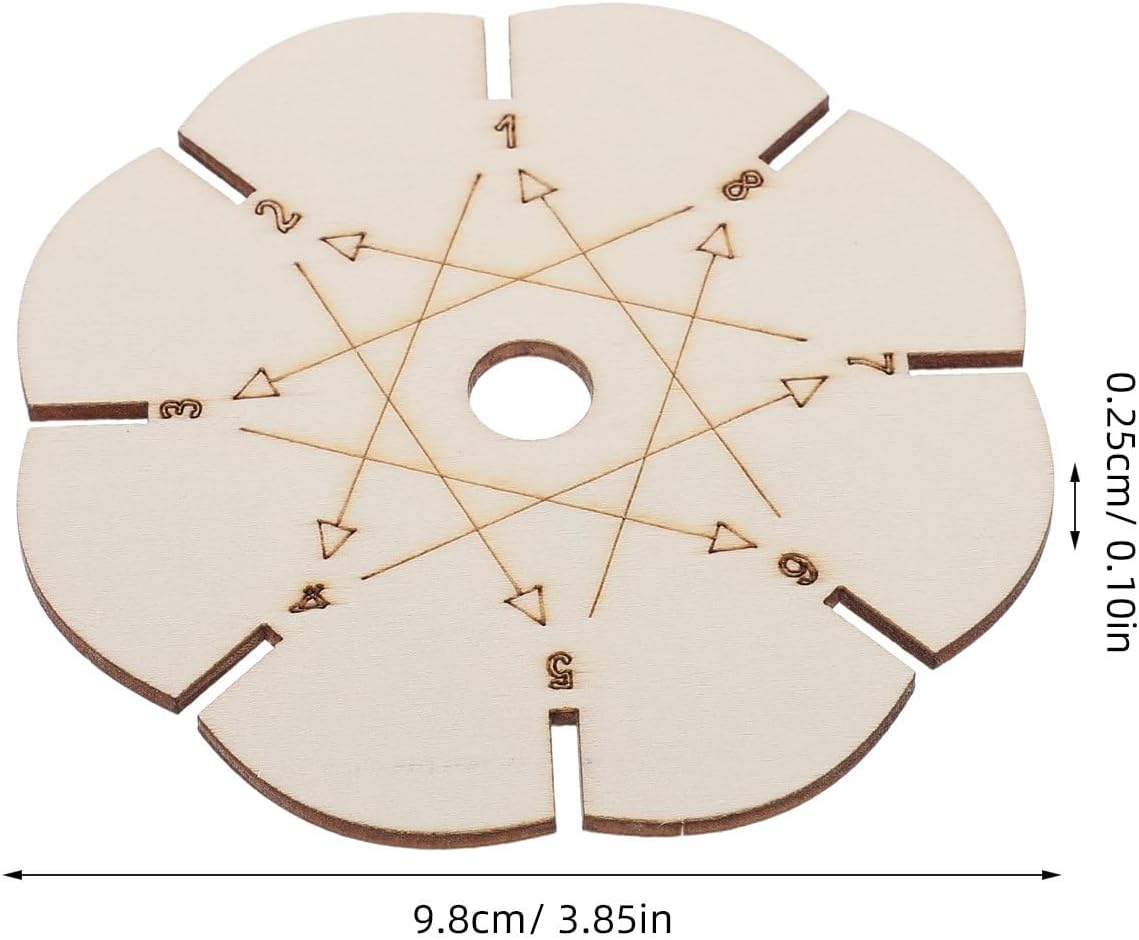 CIMAXIC 10pcs Bracelet Weaving Disc: Round Braiding Wheel - Portable Friendship Bracelet Maker - Wooden Craft Tool for String Art Macrame Jewelry Making