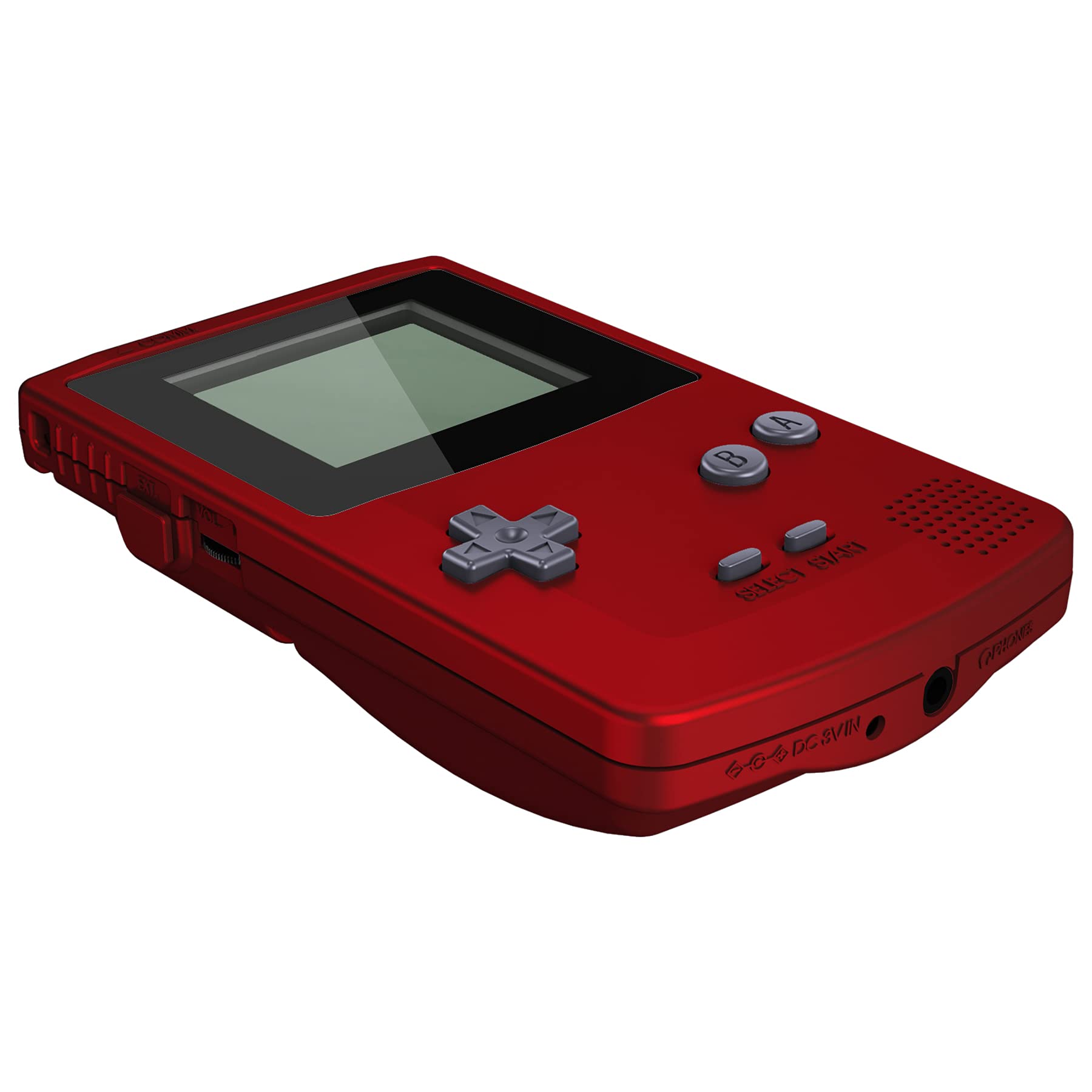 eXtremeRate Coque de Remplacement avec Boutons pour Gameboy Color GBC, Compatible avec GBC OSD & Regular IPS & Standard LCD, Console et Écran IPS Non Incluse-Rouge Écarlate
