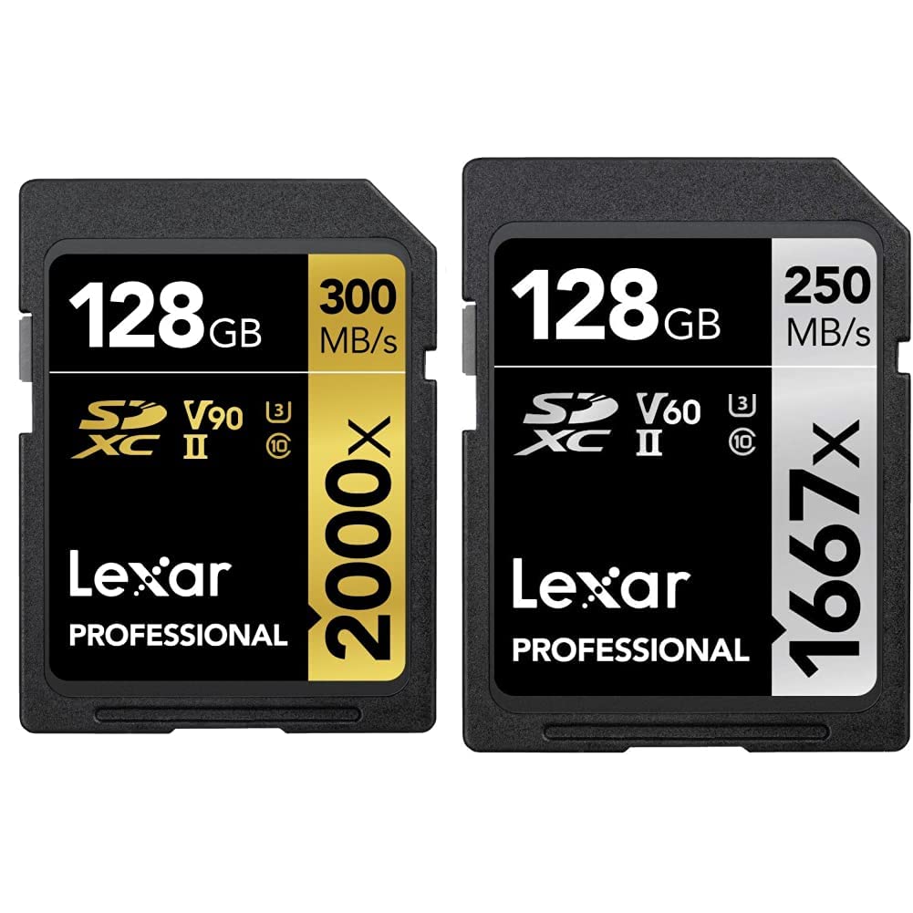Lexar Professional 2000X 128GB SDXCカード Amazon.com: Lexar Professional 2000x 128GB SDXC UHS-II Memory Card