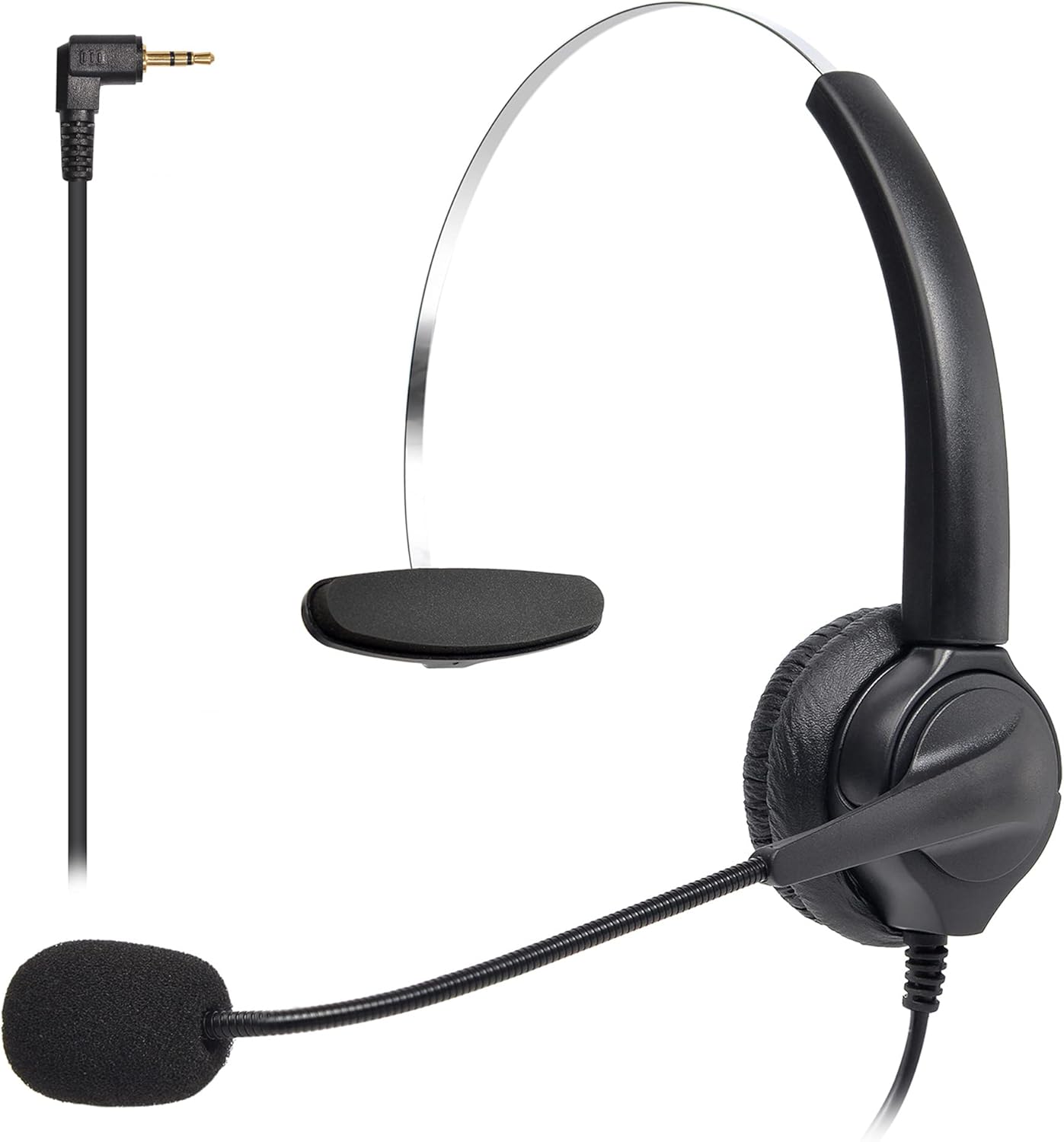 Suifdu 2.5mm Phone Headset with Noise Cancelling Mic,Phone