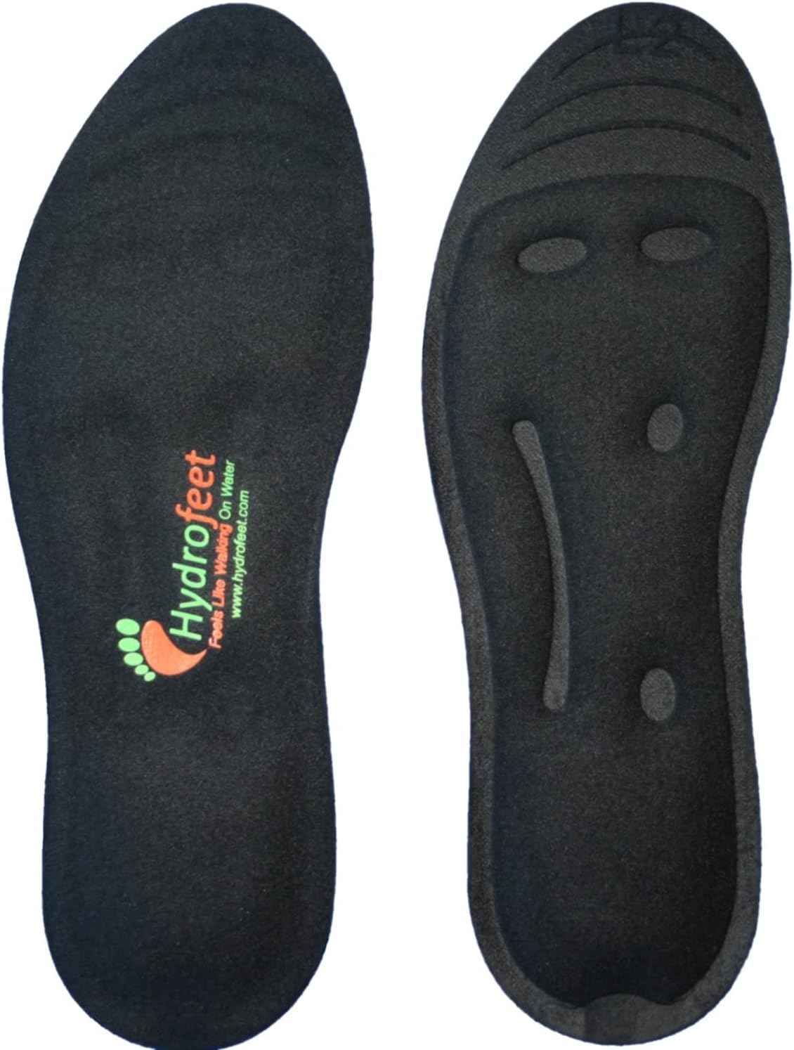 Shoe Insoles - Massaging Shoe Insoles for Men Women and Children for Foot Pain Relief and Poor Circulation Black