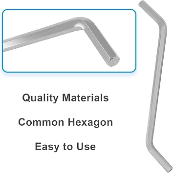 2 Pk Garbage Disposal Wrench, Hex Unjam Tool | Fits Most Disposers For Diy Jam Fix, Slim Shape Reaches Under-Sink Gaps, Hard Metal Wont Bend, Clears Clogs Fast