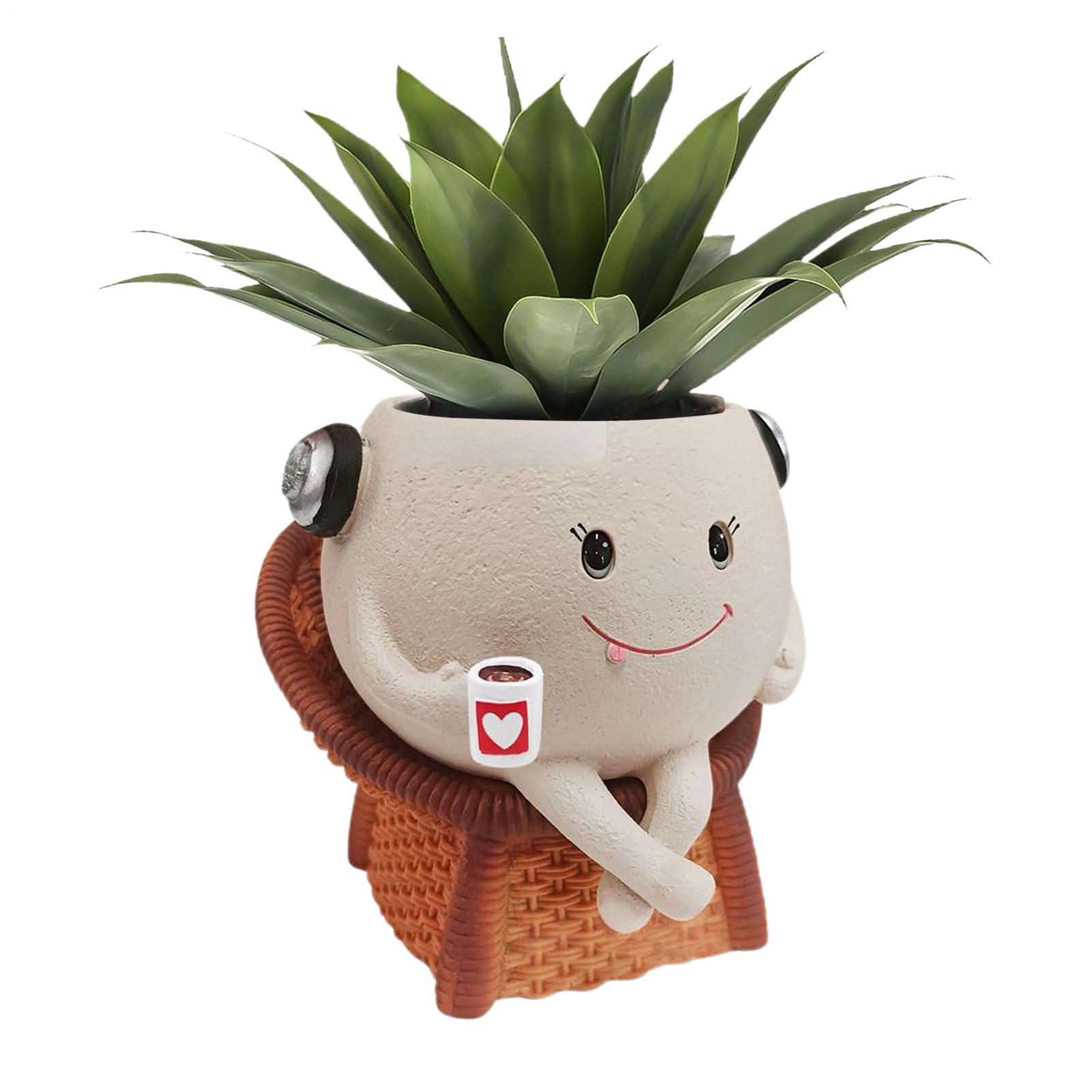Conteneurs en résine pour succulentes et jardinière d'intérieur