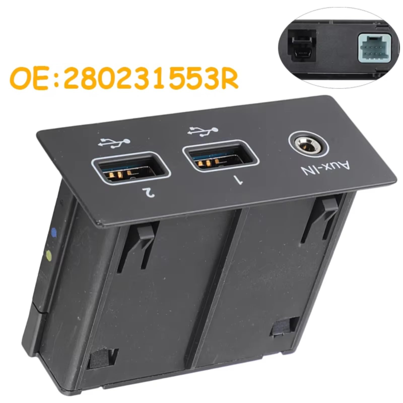 Interruttore Per Auto USB AUX Per Clio 2020 280231553R Prese USB Per Auto E Parti Di Ricambio Per Jack AUX USB Accessori Sostituzione