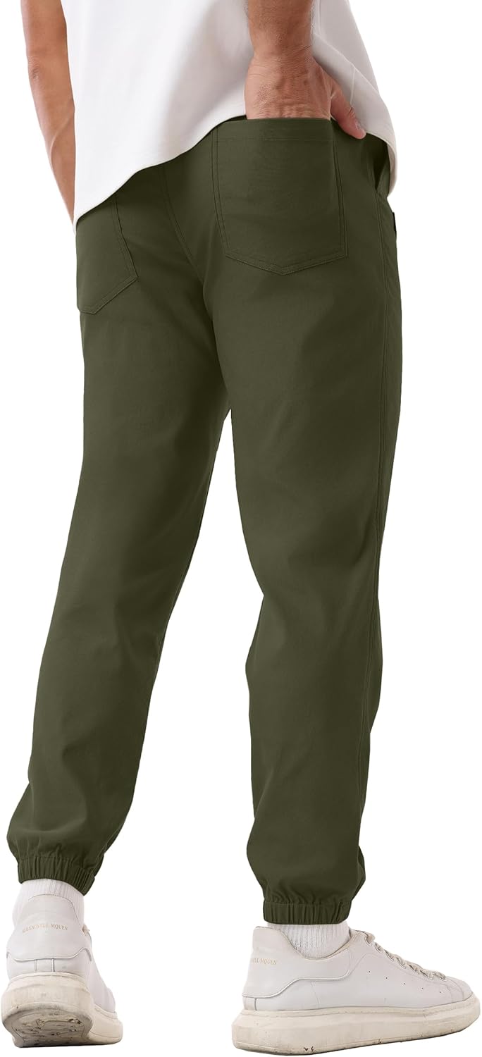 Sailwind Men's Casual Joggers Pants Drawstring Outdoor Chino Cargo Pants Twill Jogging Sweatpants Hiking - Image 3