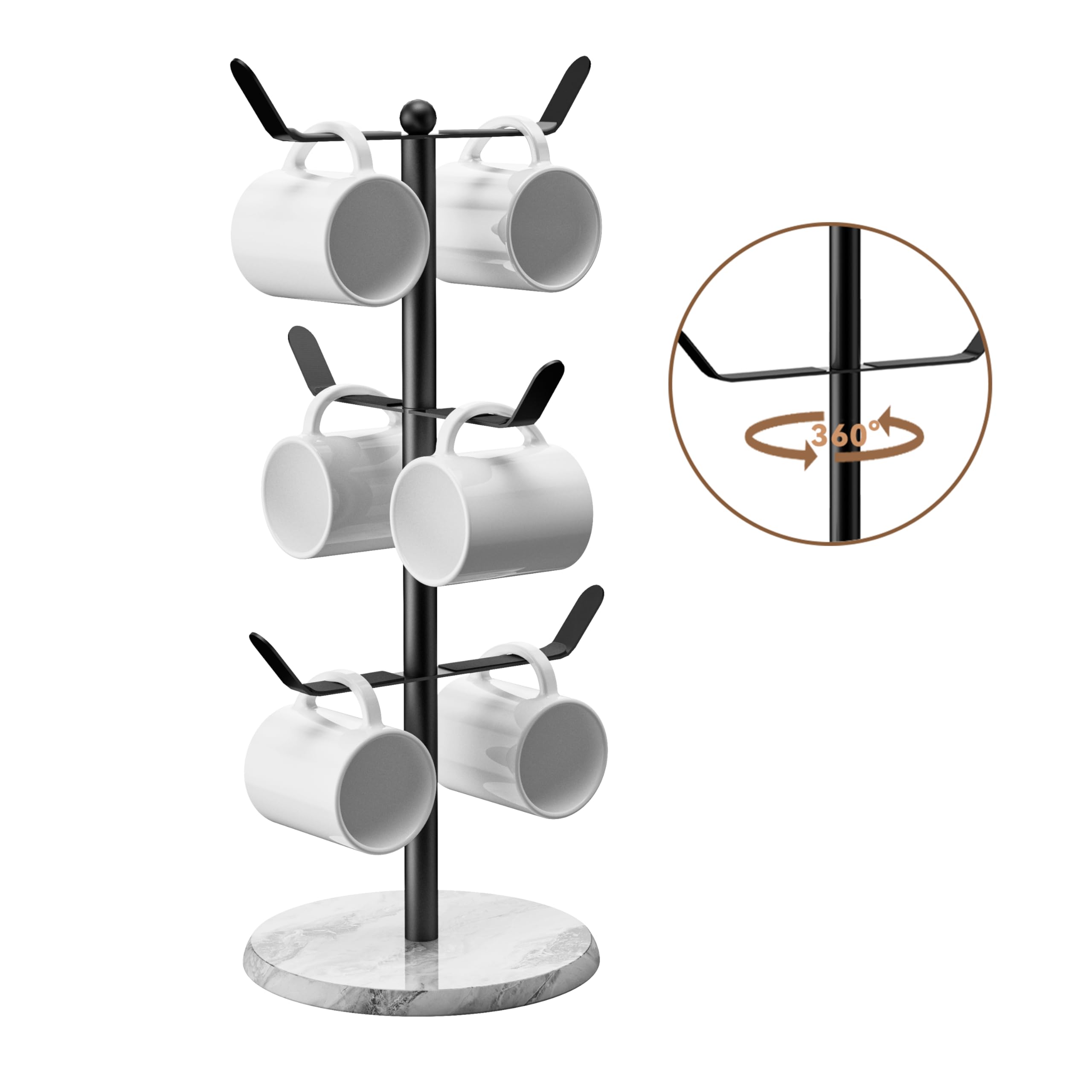 bussdisMarble Mug Holder Tree