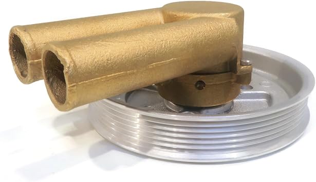 The ROP Shop Raw Sea Water Pump for Volvo Penta 3.0GSPEFS Complete Assembly Serpentine Driven