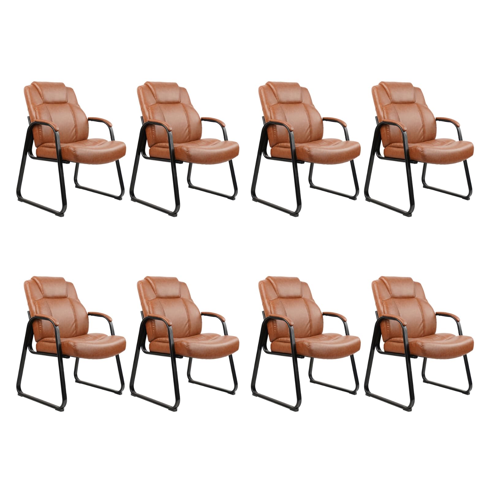 CLATINA Big & Tall 500 lb Guest Chair 8-Pack