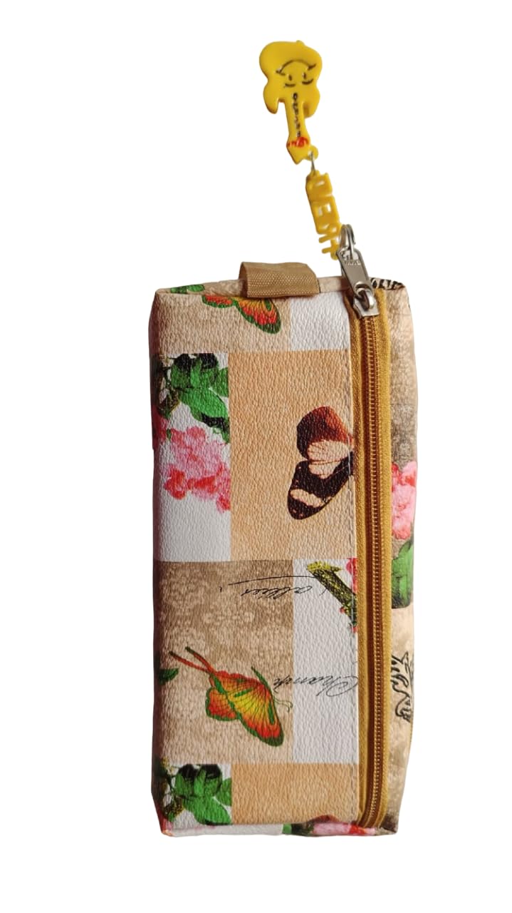 Peeplvalue Nylon Printed Pencil Pouch, School Pencil Box With Zipper, Students Pencil Case, Large Capacity Stationery Bag For Students Girls (Multicolor) (B0CKCWT22B) Amazon Price History, Amazon Price Tracker