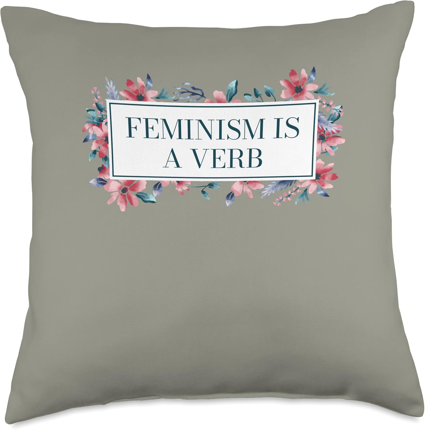 Empowerment Inspirational Gender Equality Feminism is a Verb Feminist Motivational