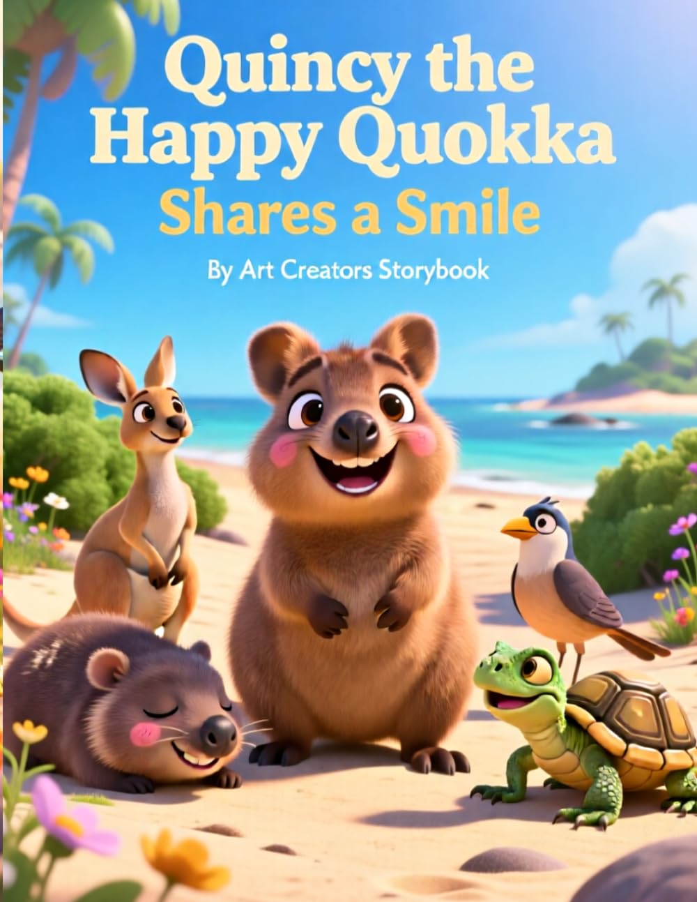 Quincy the Happy Quokka Shares a Smile: A Children’s Book About Kindness, Happiness, and Positive Thinking for Kids Ages 3–8 (Quincy the Happy Quokka: A Social-Emotional Learning Series)