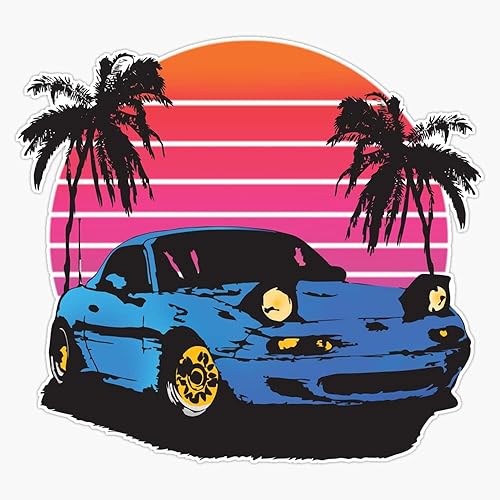 Imán Miata Vice Viny Adhesivo Magnético Parachoques 5"