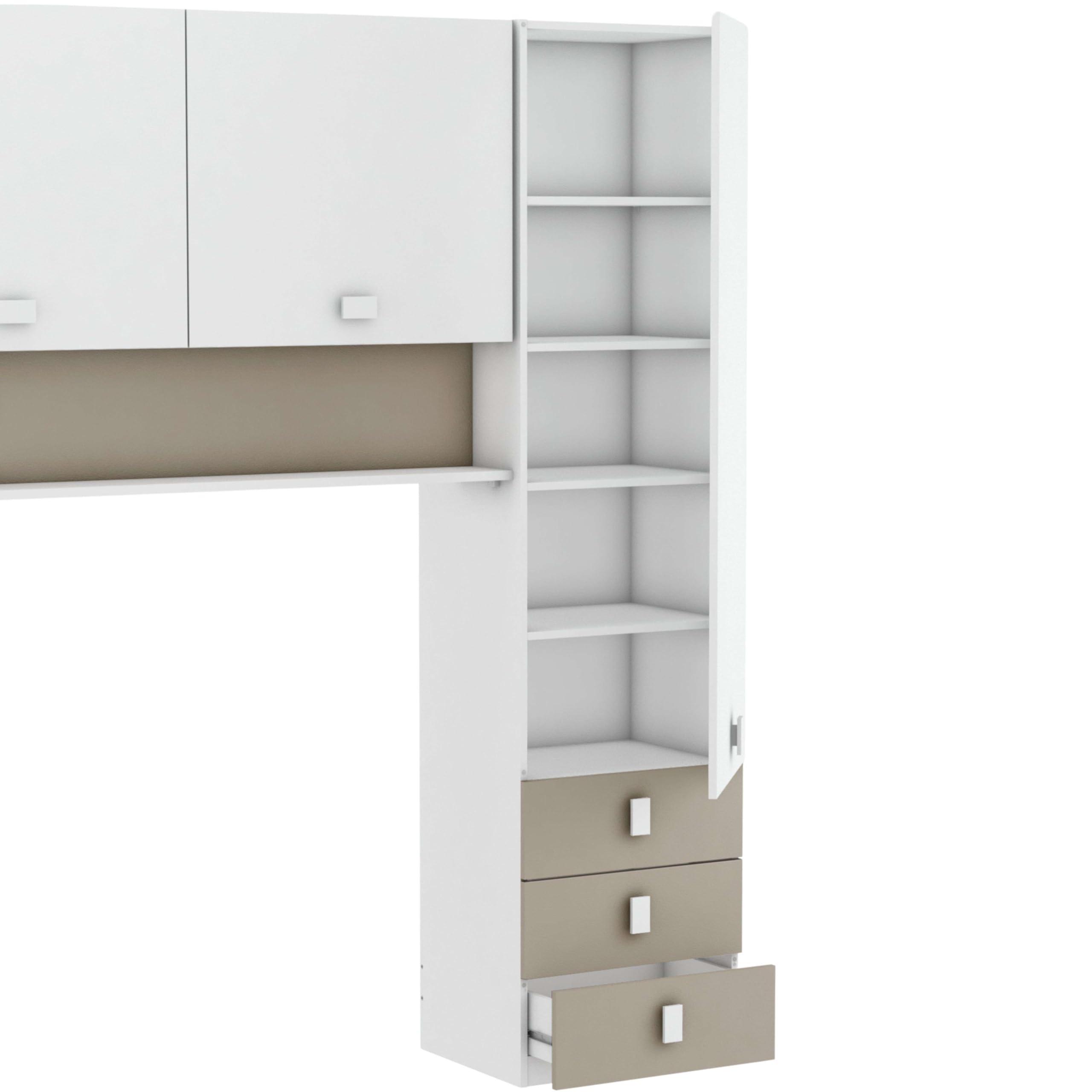 Armario Juvenil Puente Tidy Habitación Infantil 304x203cm